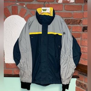 Vintage Nike ACG Navy/Grey/Yellow Storm Fit Outer Layer 3 Zip Up Jacket XL